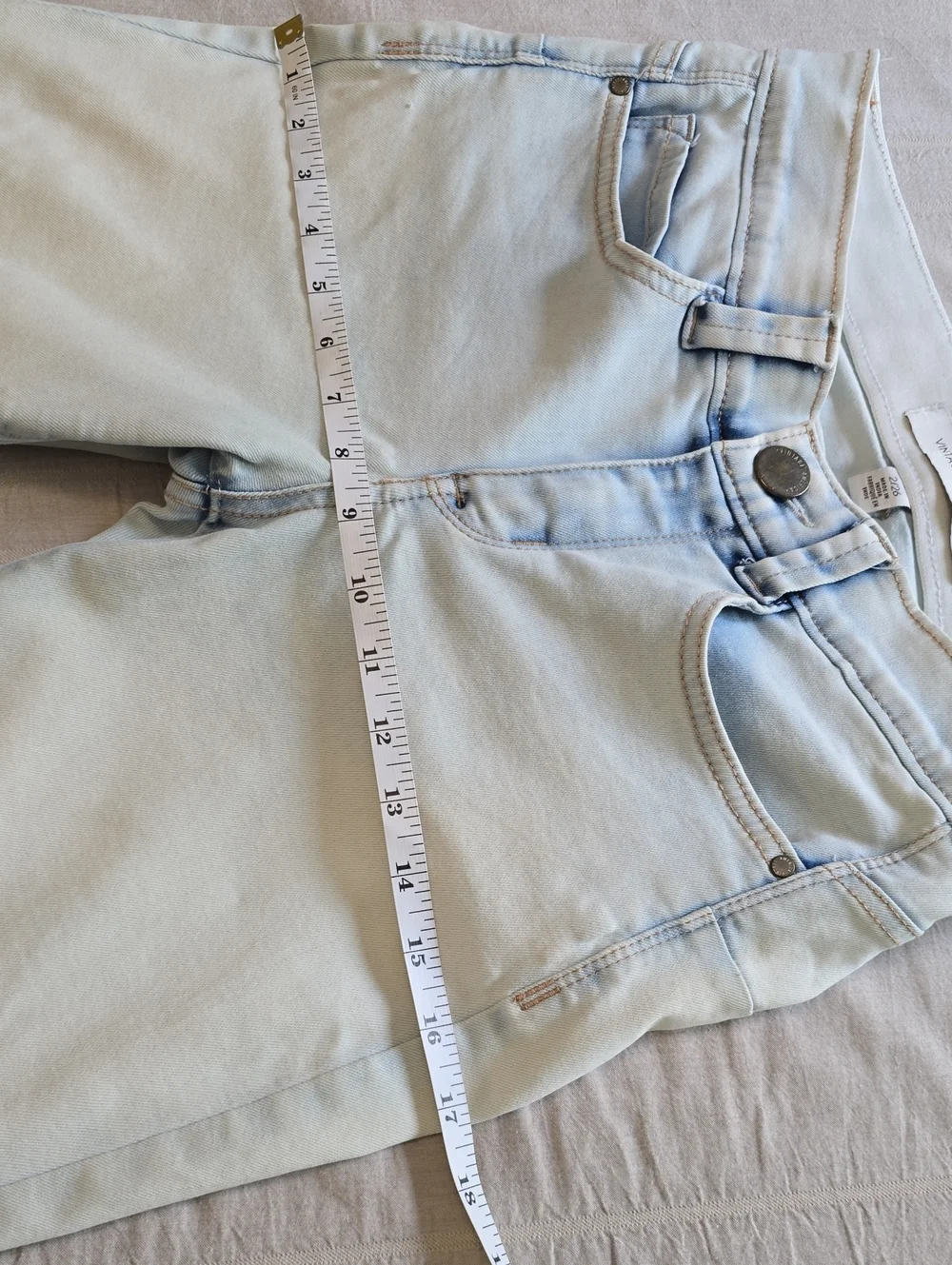 Vintage America Light Wash  Cuffed Women’s Jeans Size 2/26